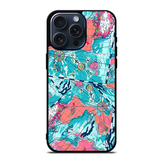 LILLY PULITZER WORLD MAPS iPhone 15 Pro Max Case Cover