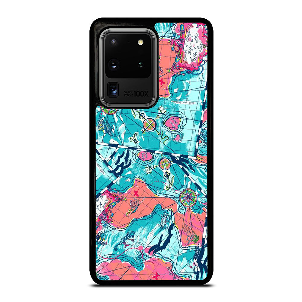 LILLY PULITZER WORLD MAPS Samsung Galaxy S20 Ultra Case Cover