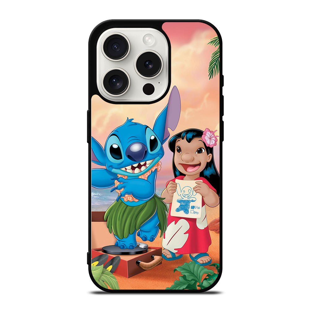 LILO AND STITCH CARTOON iPhone 15 Pro Case Cover