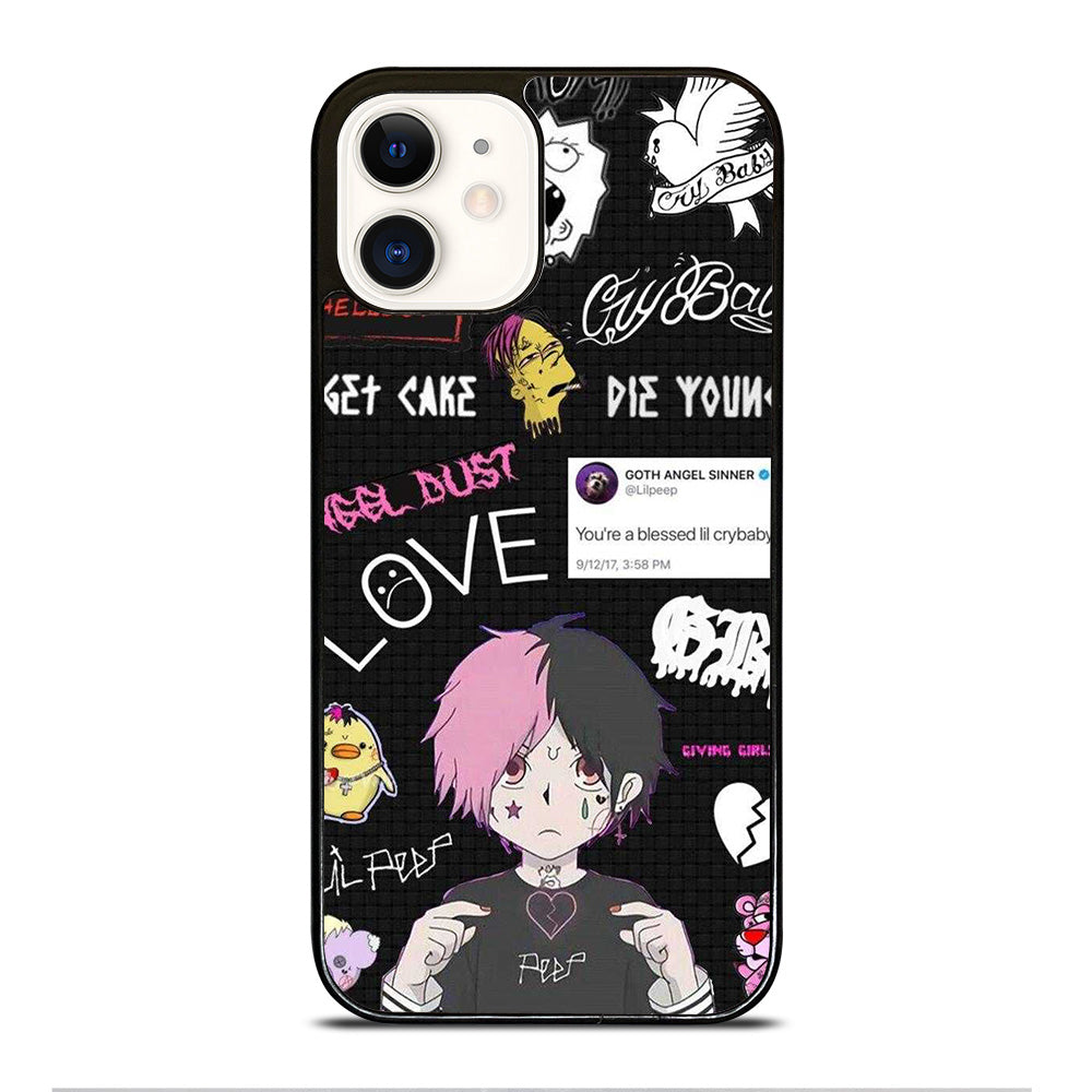 LIL PEEP RAPPER CARTOON iPhone 12 Case Cover