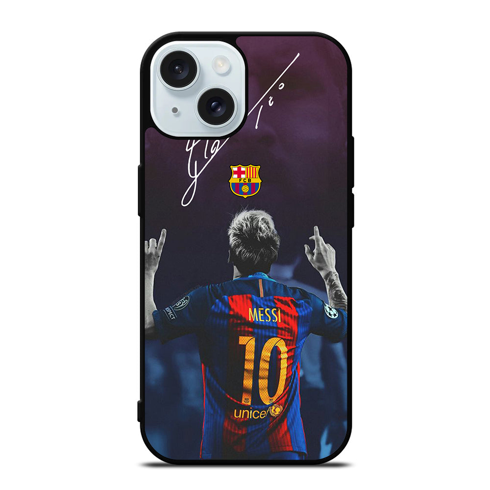 LIONEL MESSI 10 FCB 4 iPhone 15 Case Cover