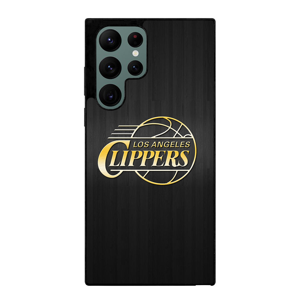 LOS ANGELES CLIPPERS WOODEN GOLD Samsung Galaxy S22 Ultra Case Cover