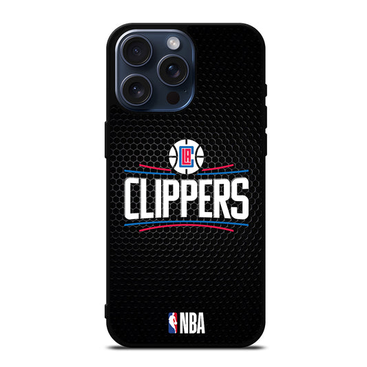 LOS ANGELES CLIPPERS METAL LOGO iPhone 15 Pro Max Case Cover