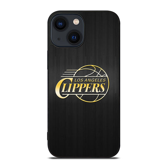 LOS ANGELES CLIPPERS WOODEN GOLD iPhone 14 Plus Case Cover