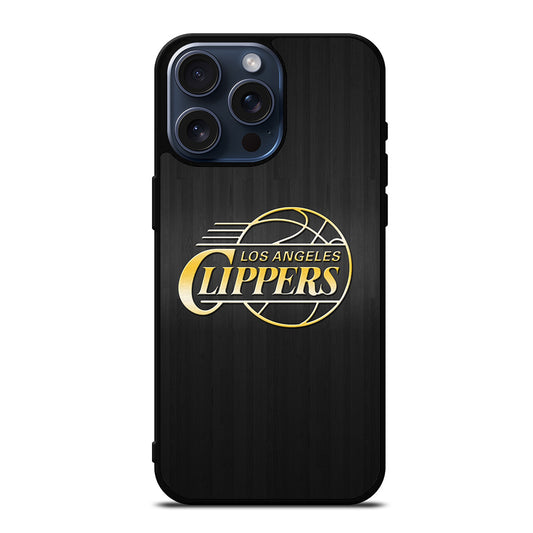 LOS ANGELES CLIPPERS WOODEN GOLD iPhone 15 Pro Max Case Cover