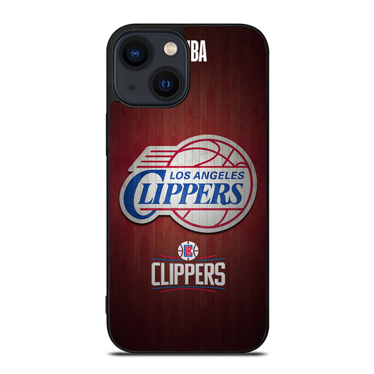LOS ANGELES CLIPPERS WOODEN LOGO iPhone 14 Plus Case Cover