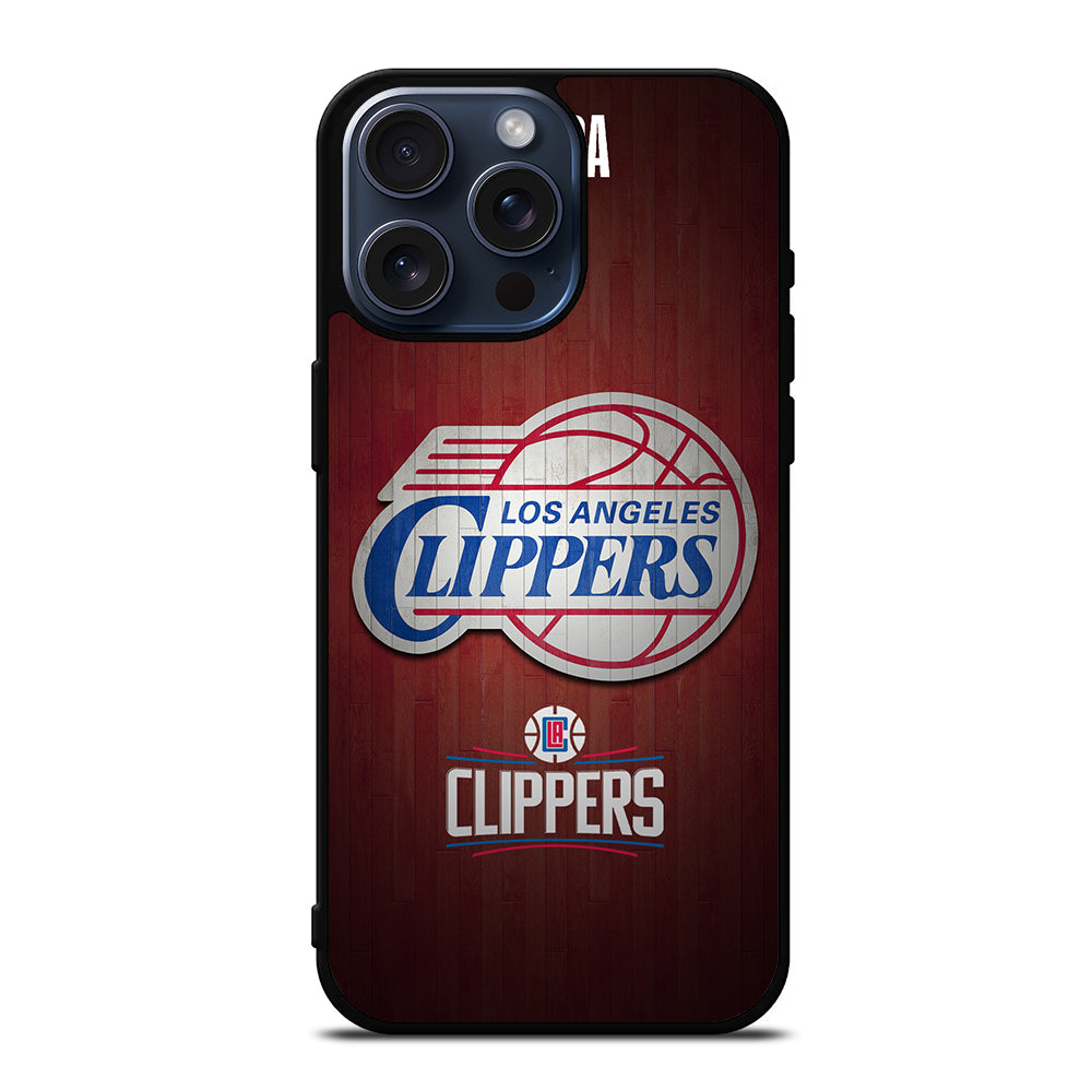 LOS ANGELES CLIPPERS WOODEN LOGO iPhone 15 Pro Max Case Cover