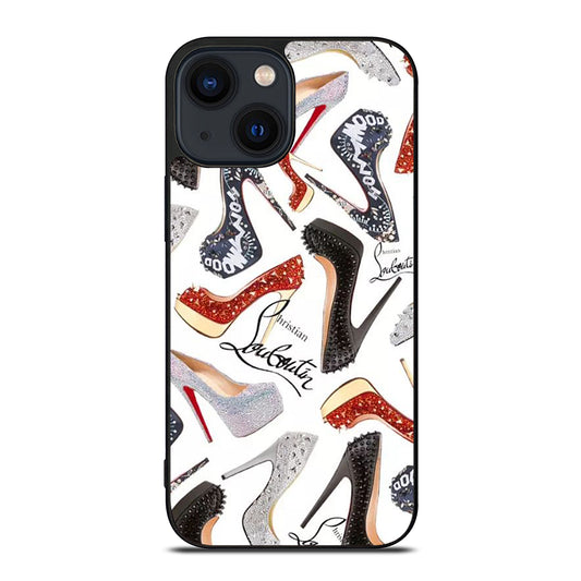 LOUBOUTIN LOGO PATTERN iPhone 14 Plus Case Cover