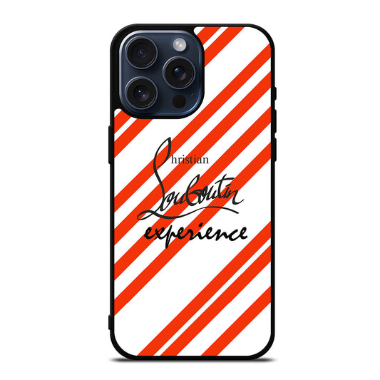 LOUBOUTIN LOGO STRIPE iPhone 15 Pro Max Case Cover