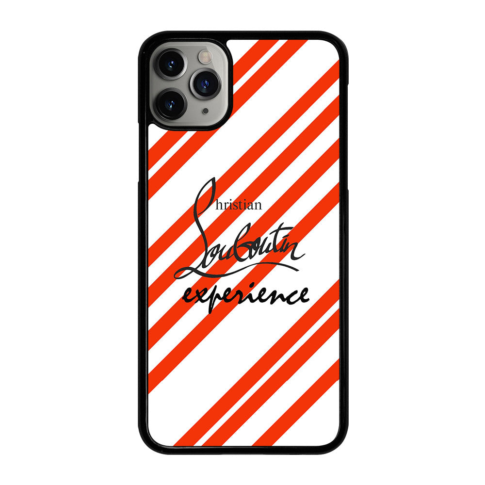 LOUBOUTIN LOGO STRIPE iPhone 11 Pro Max Case Cover