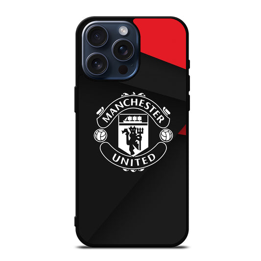 MANCHESTER UNITED SOCCER LOGO 2 iPhone 15 Pro Max Case Cover