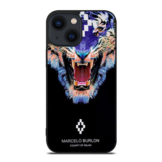MARCELO BURLON BLUE LION iPhone 14 Plus Case Cover