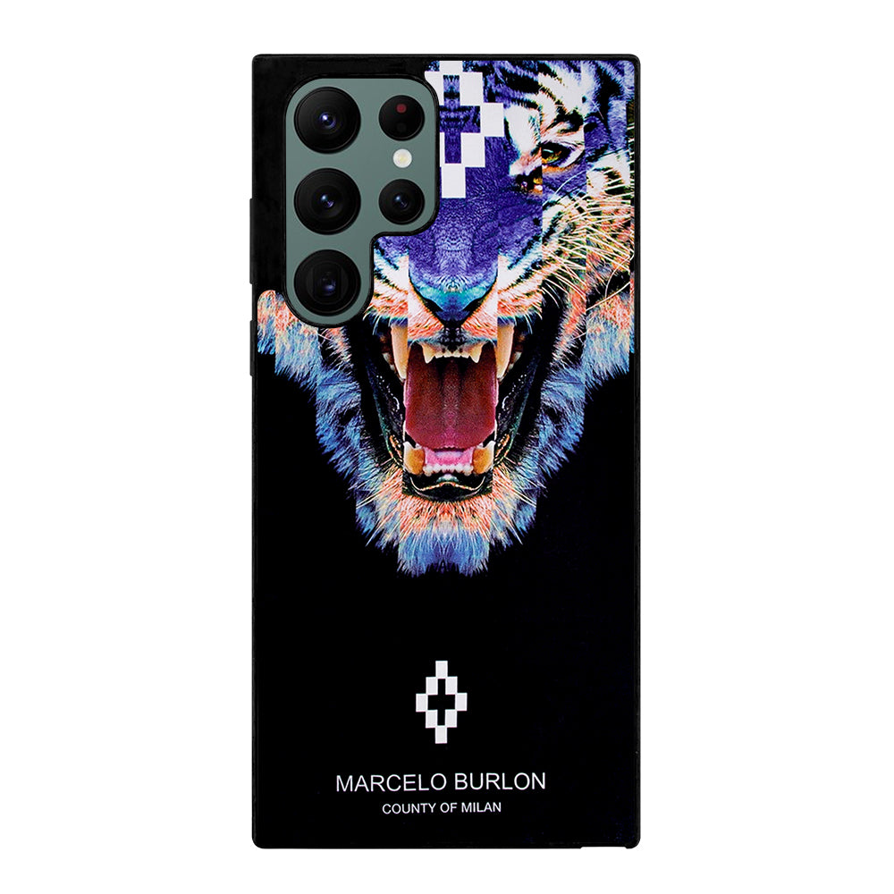 MARCELO BURLON BLUE LION Samsung Galaxy S22 Ultra Case Cover