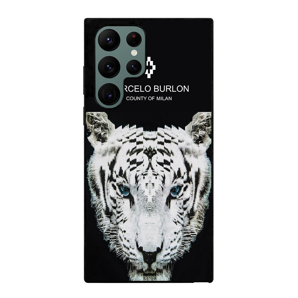 MARCELO BURLON WHITE TIGER Samsung Galaxy S22 Ultra Case Cover