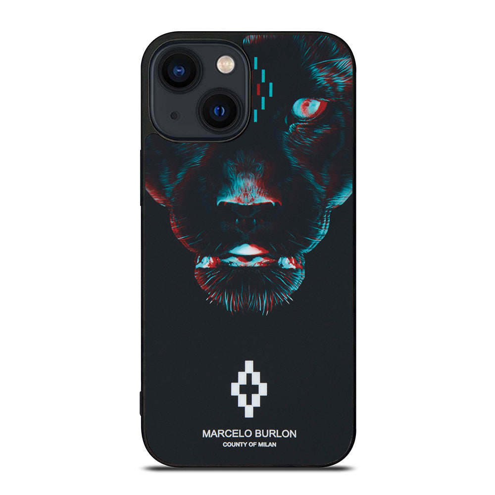 MARCELO BURLON BLACK PANTHER iPhone 14 Plus Case Cover