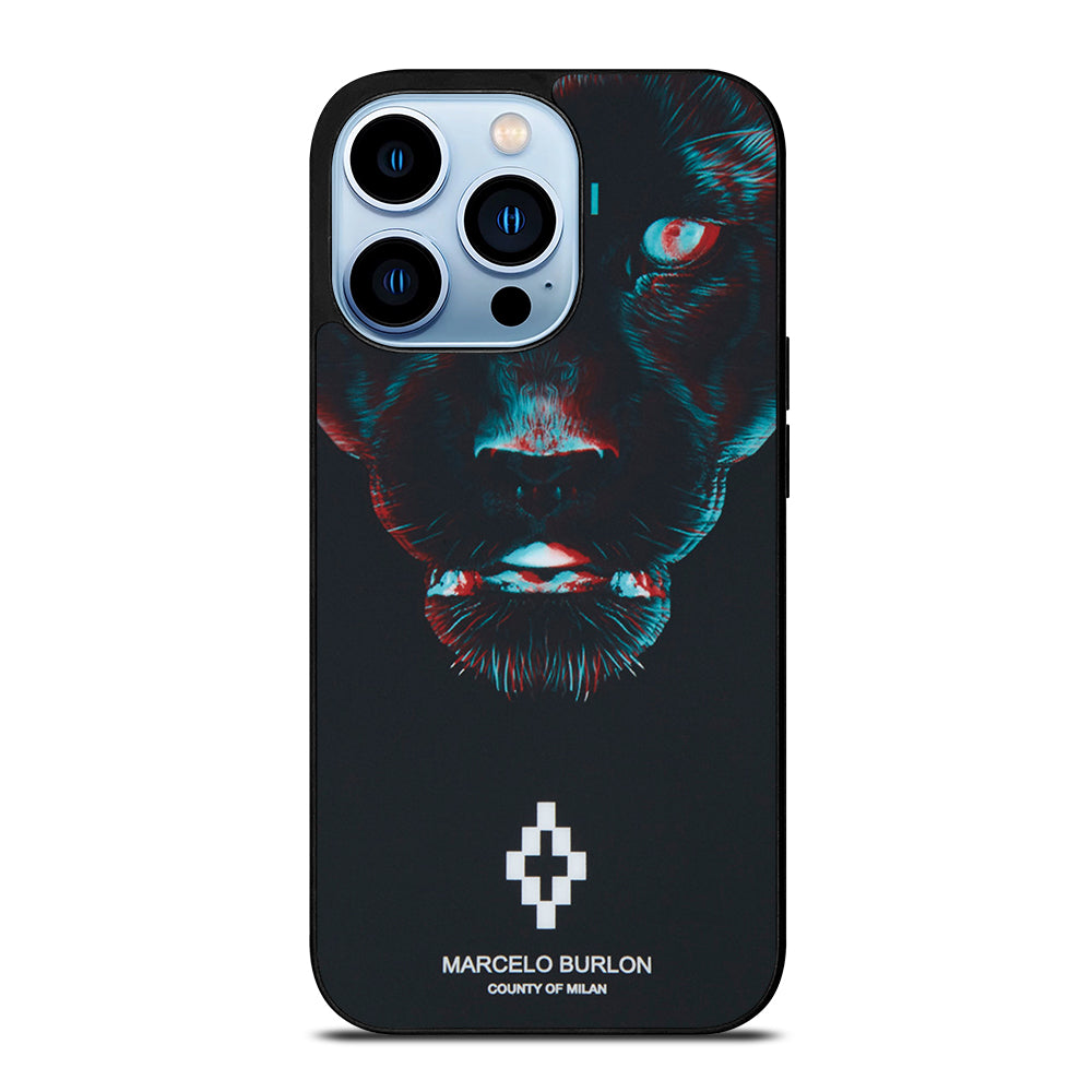 MARCELO BURLON BLACK PANTHER iPhone 13 Pro Max Case Cover