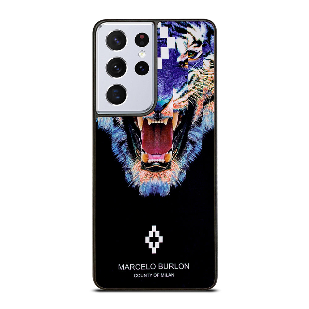 MARCELO BURLON BLUE LION Samsung Galaxy S21 Ultra Case Cover