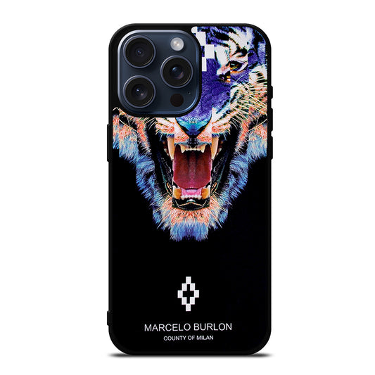 MARCELO BURLON BLUE LION iPhone 15 Pro Max Case Cover