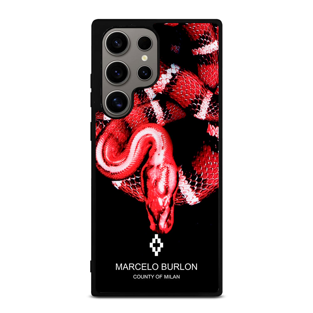 MARCELO BURLON SNAKE RED Samsung Galaxy S24 Ultra Case Cover