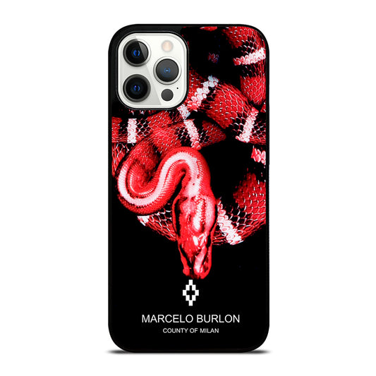 MARCELO BURLON SNAKE RED iPhone 12 Pro Max Case Cover