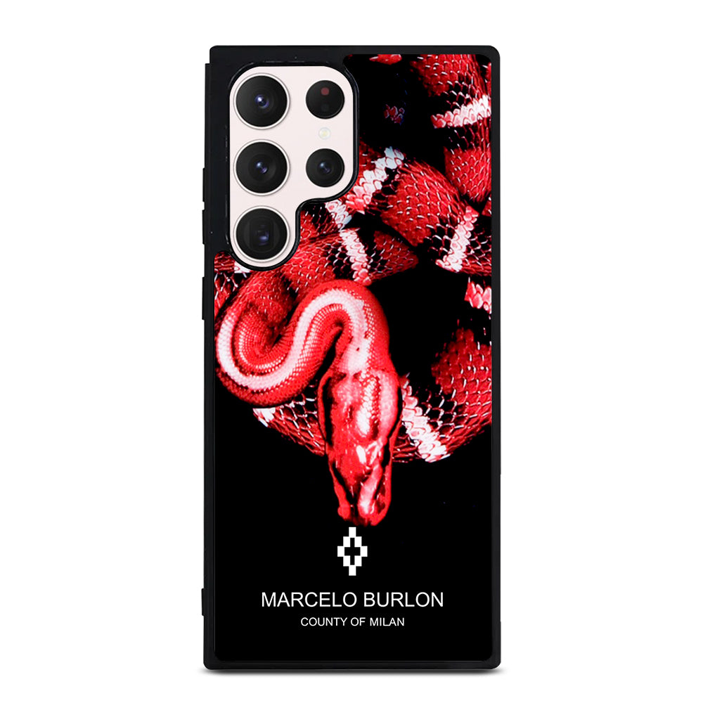 MARCELO BURLON SNAKE RED Samsung Galaxy S23 Ultra Case Cover