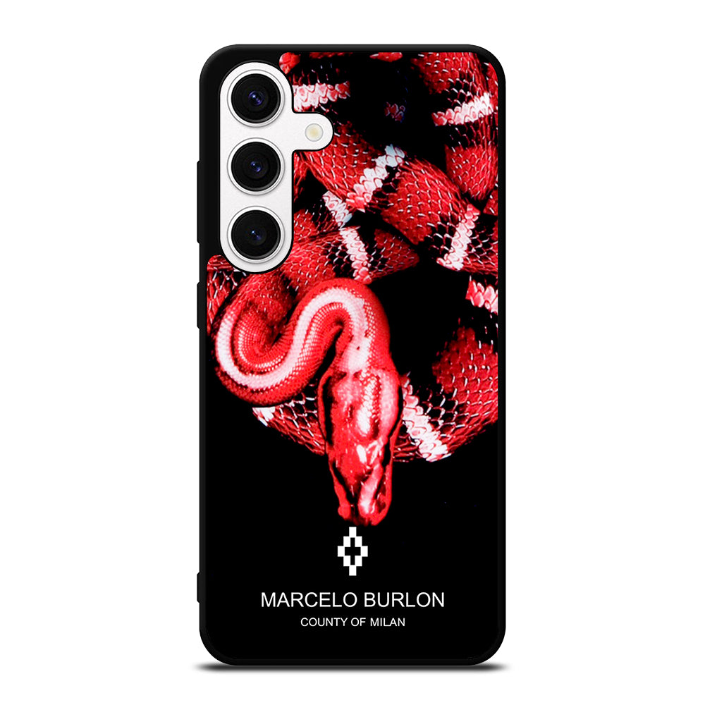 MARCELO BURLON SNAKE RED Samsung Galaxy S24 Case Cover
