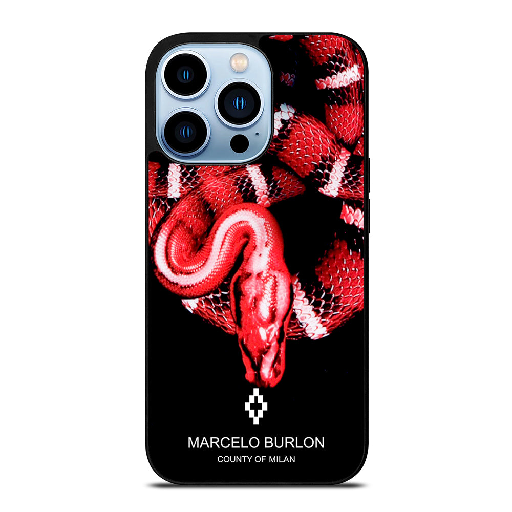 MARCELO BURLON SNAKE RED iPhone 13 Pro Max Case Cover
