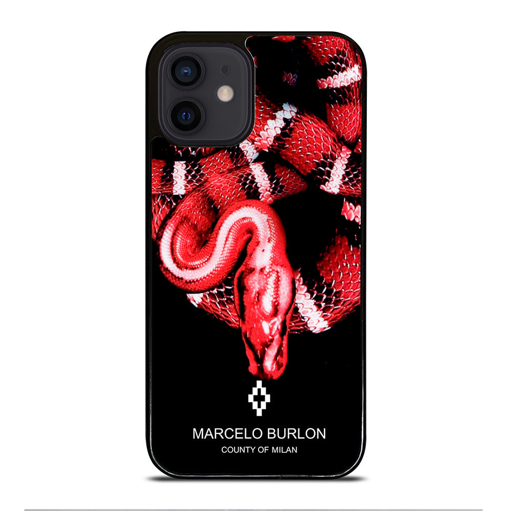 MARCELO BURLON SNAKE RED iPhone 12 Mini Case Cover