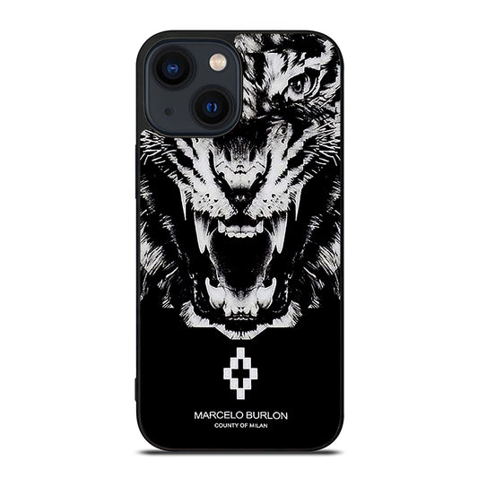 MARCELO BURLON WHITE LION iPhone 14 Plus Case Cover
