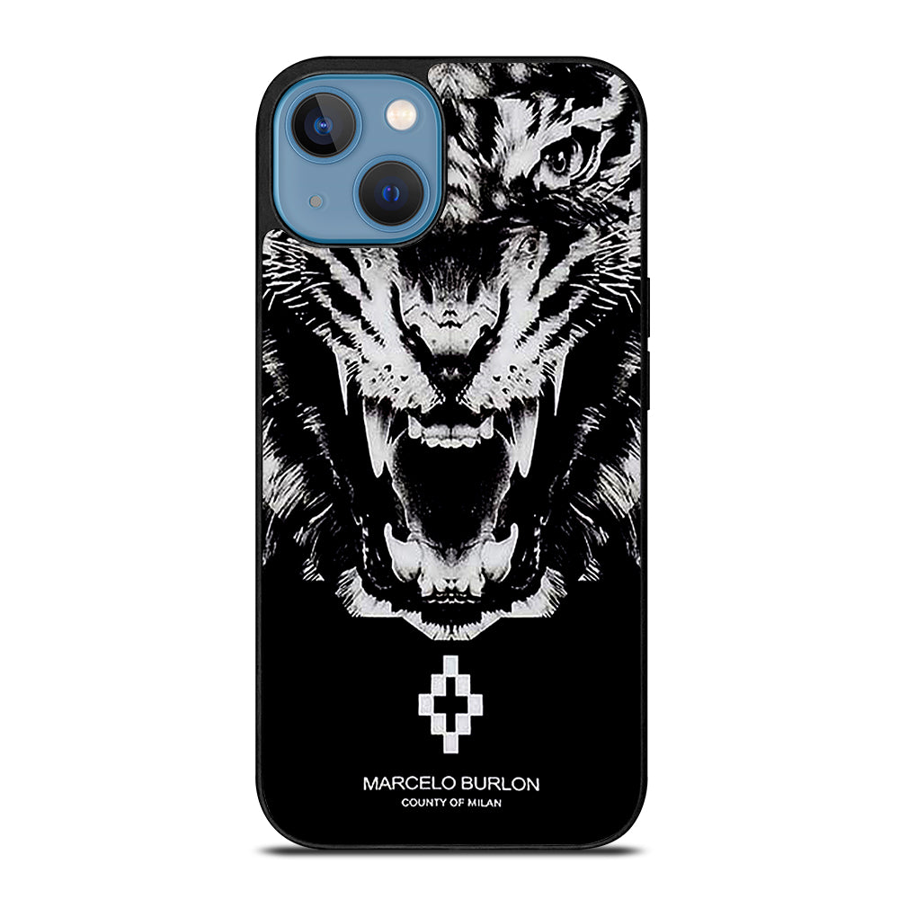 MARCELO BURLON WHITE LION iPhone 13 Case Cover
