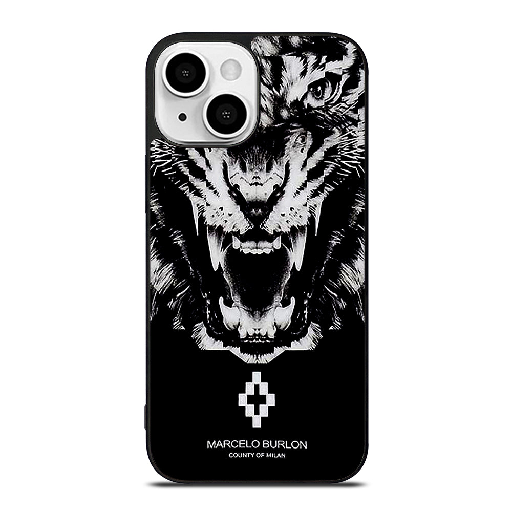MARCELO BURLON WHITE LION iPhone 13 Mini Case Cover