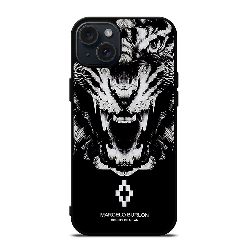 MARCELO BURLON WHITE LION iPhone 15 Plus Case Cover