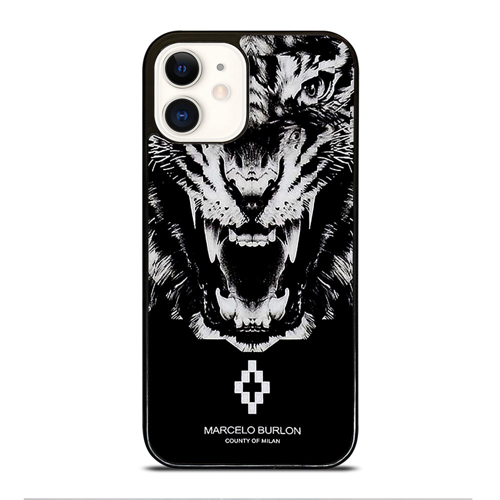 MARCELO BURLON WHITE LION iPhone 12 Case Cover