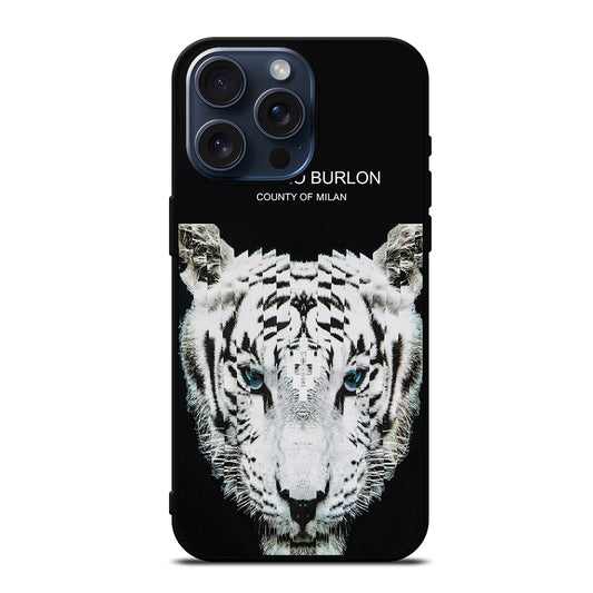 MARCELO BURLON WHITE TIGER iPhone 15 Pro Max Case Cover