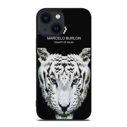 MARCELO BURLON WHITE TIGER iPhone 14 Plus Case Cover