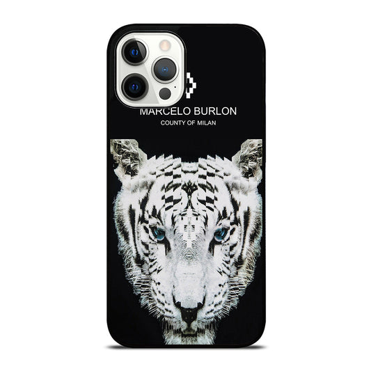 MARCELO BURLON WHITE TIGER iPhone 12 Pro Max Case Cover