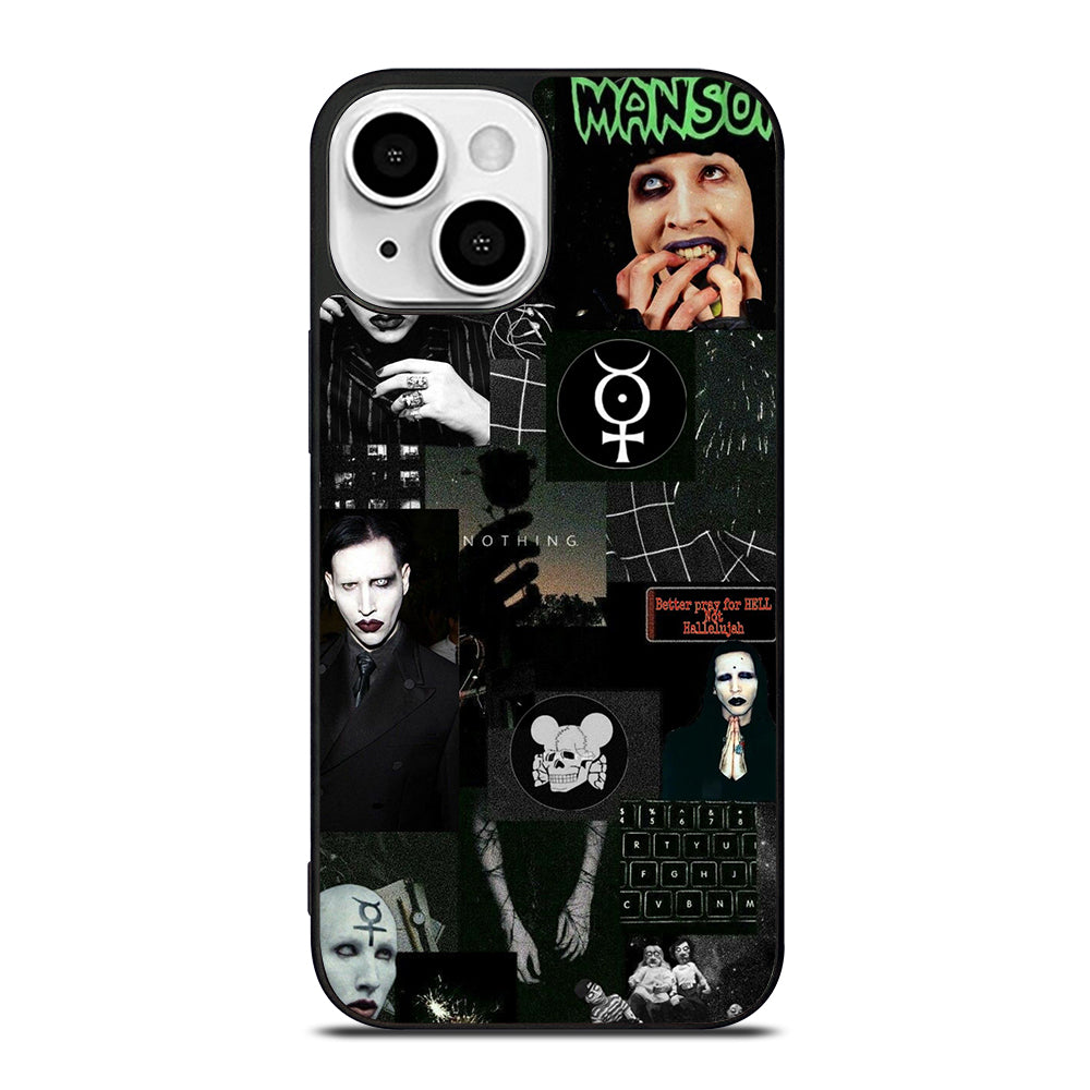 MARILYN MANSON COLLAGE iPhone 13 Mini Case Cover