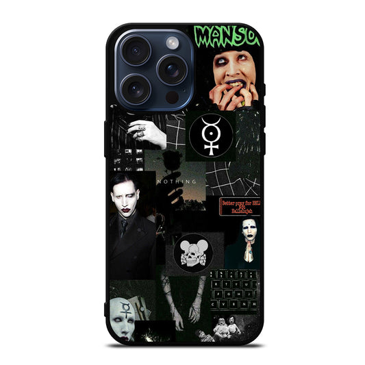 MARILYN MANSON COLLAGE iPhone 15 Pro Max Case Cover