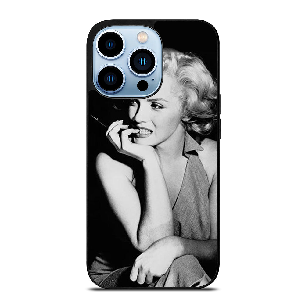 MARILYN MONROE BLACK WHITE iPhone 13 Pro Max Case Cover