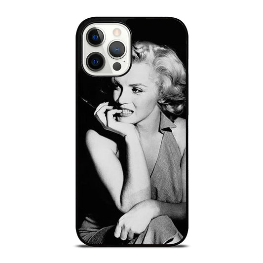 MARILYN MONROE BLACK WHITE iPhone 12 Pro Max Case Cover