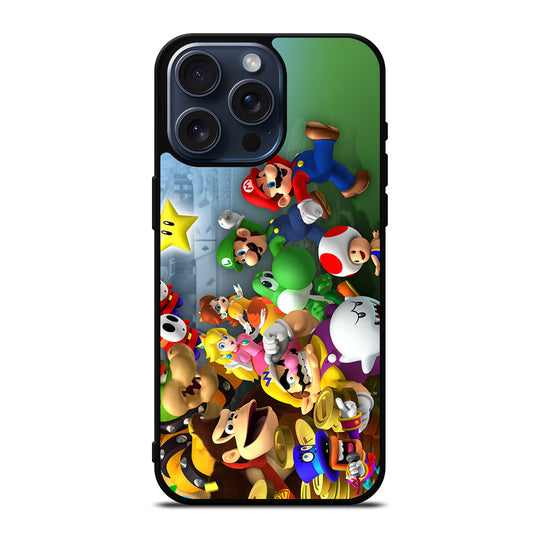 MARIO BROS ALL CHARACTER iPhone 15 Pro Max Case Cover