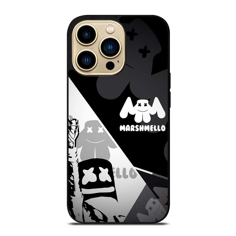 MARSHMELLO BLACK WHITE iPhone 14 Pro Max Case Cover