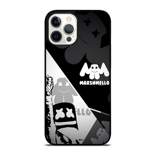 MARSHMELLO BLACK WHITE iPhone 12 Pro Max Case Cover