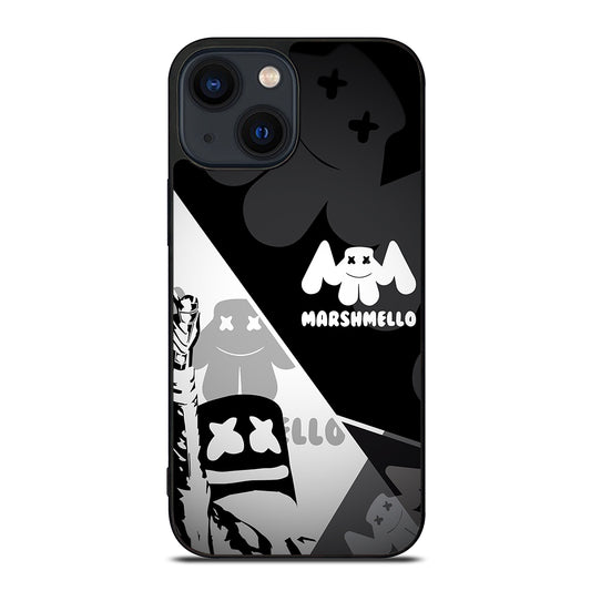 MARSHMELLO BLACK WHITE iPhone 14 Plus Case Cover