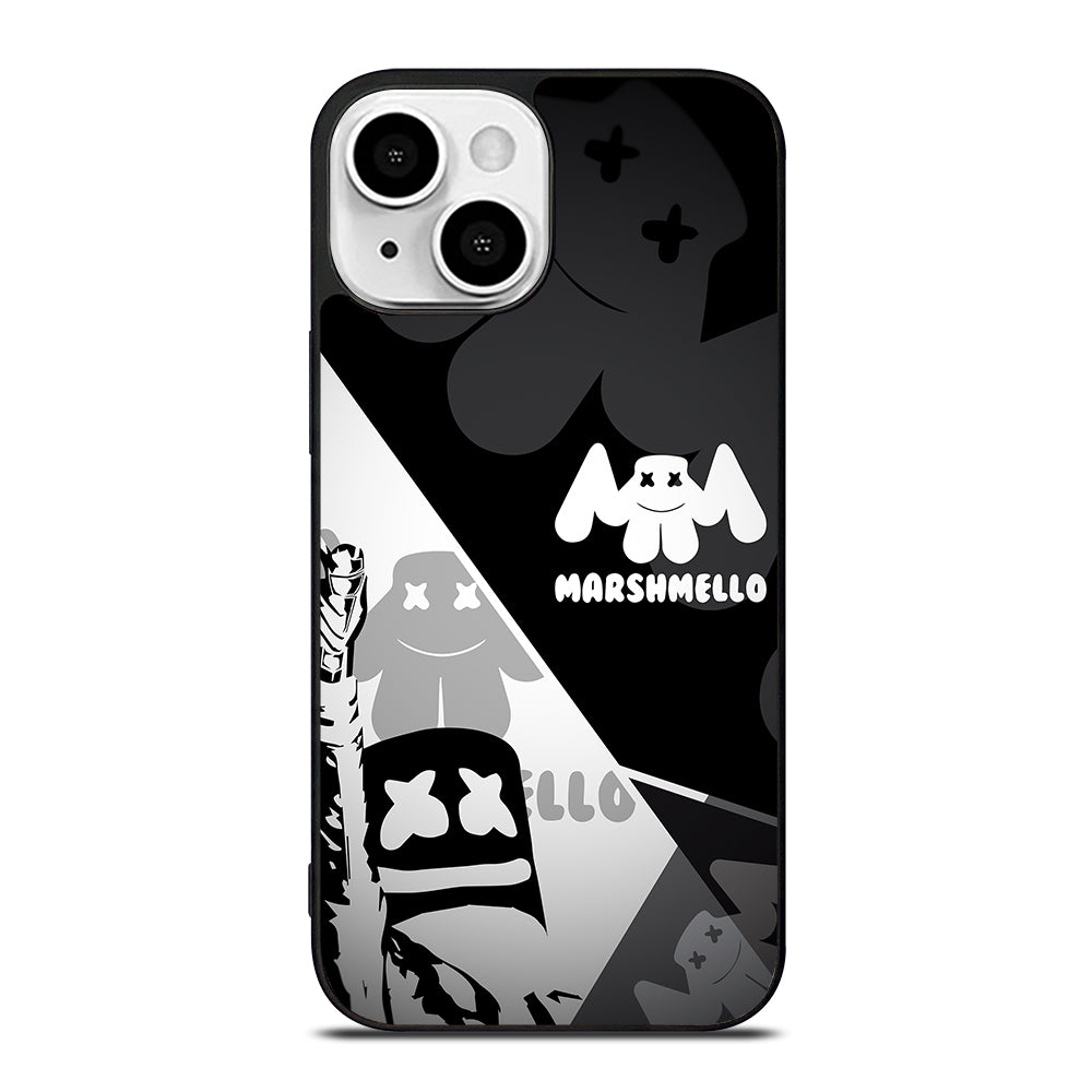 MARSHMELLO BLACK WHITE iPhone 13 Mini Case Cover