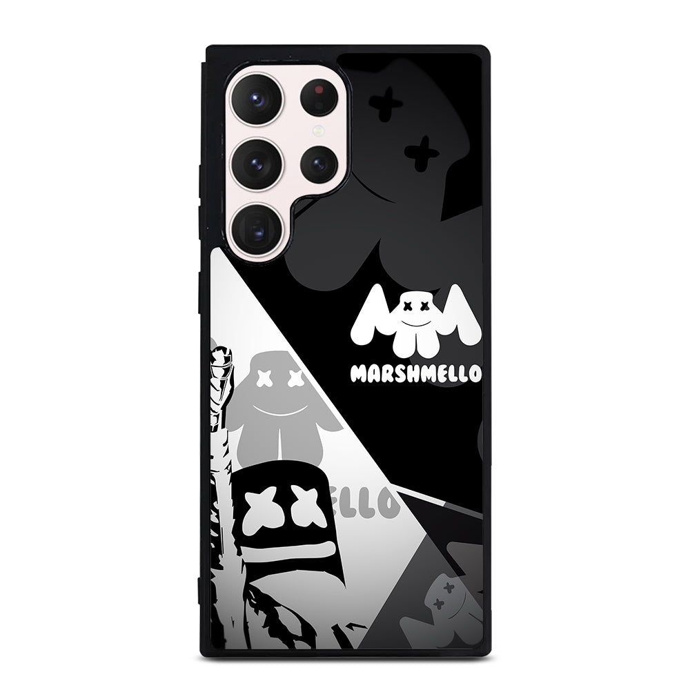 MARSHMELLO BLACK WHITE Samsung Galaxy S23 Ultra Case Cover
