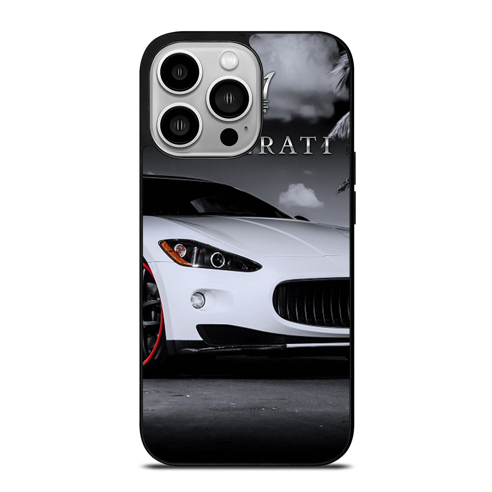MASERATI WHITE CAR iPhone 14 Pro Case Cover