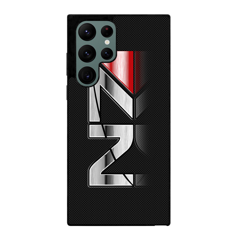 MASS EFFECT N7 LOGO CARBON Samsung Galaxy S22 Ultra Case Cover