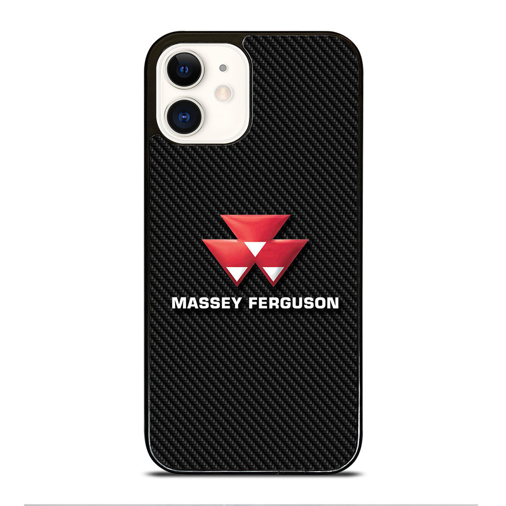 MASSEY FERGUSON LOGO CARBON iPhone 12 Case Cover
