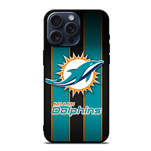 MIAMI DOLPHINS NFL LOGO 3 iPhone 15 Pro Max Case Cover